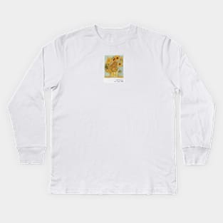 van Gogh - sunflowers Kids Long Sleeve T-Shirt